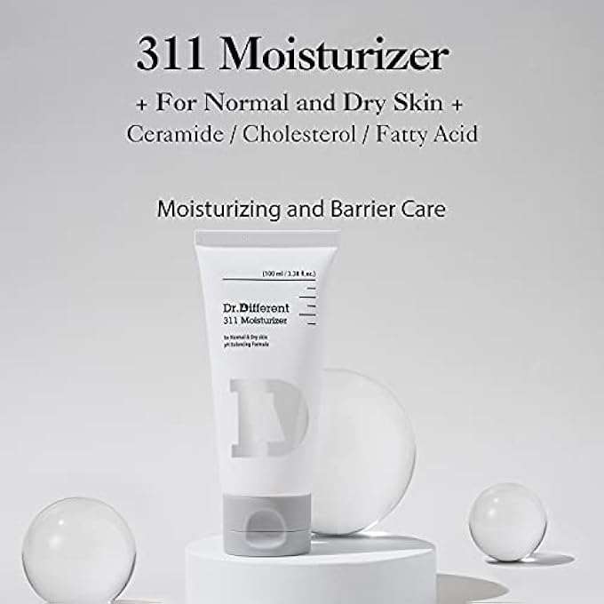 Dr.Different 311 MOISTURIZER - CERAMIDE FACE MOISTURIZER FOR DRY SKIN, HYPOALLERGENIC HYDRATING AND SKIN BARRIER FACIAL CREAM, 3.38 OZ - Image 2